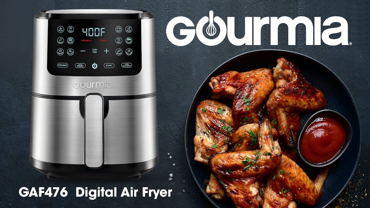 Gourmia GAF476 Цифровая фритюрница из нержавеющей стали на 4 литра