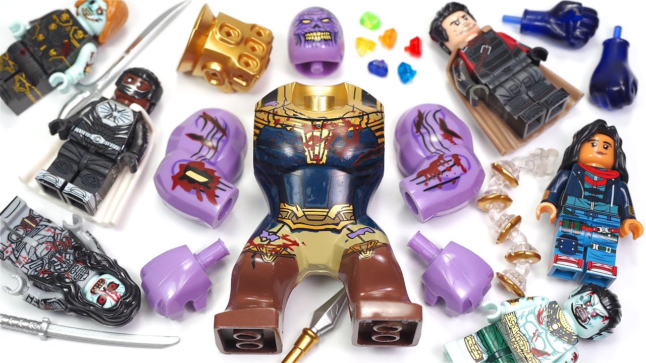 LEGO Marvel Animation's Marvel Zombies | Blade Knight | Zombie Thanos | Unofficial Minifigures G0187
