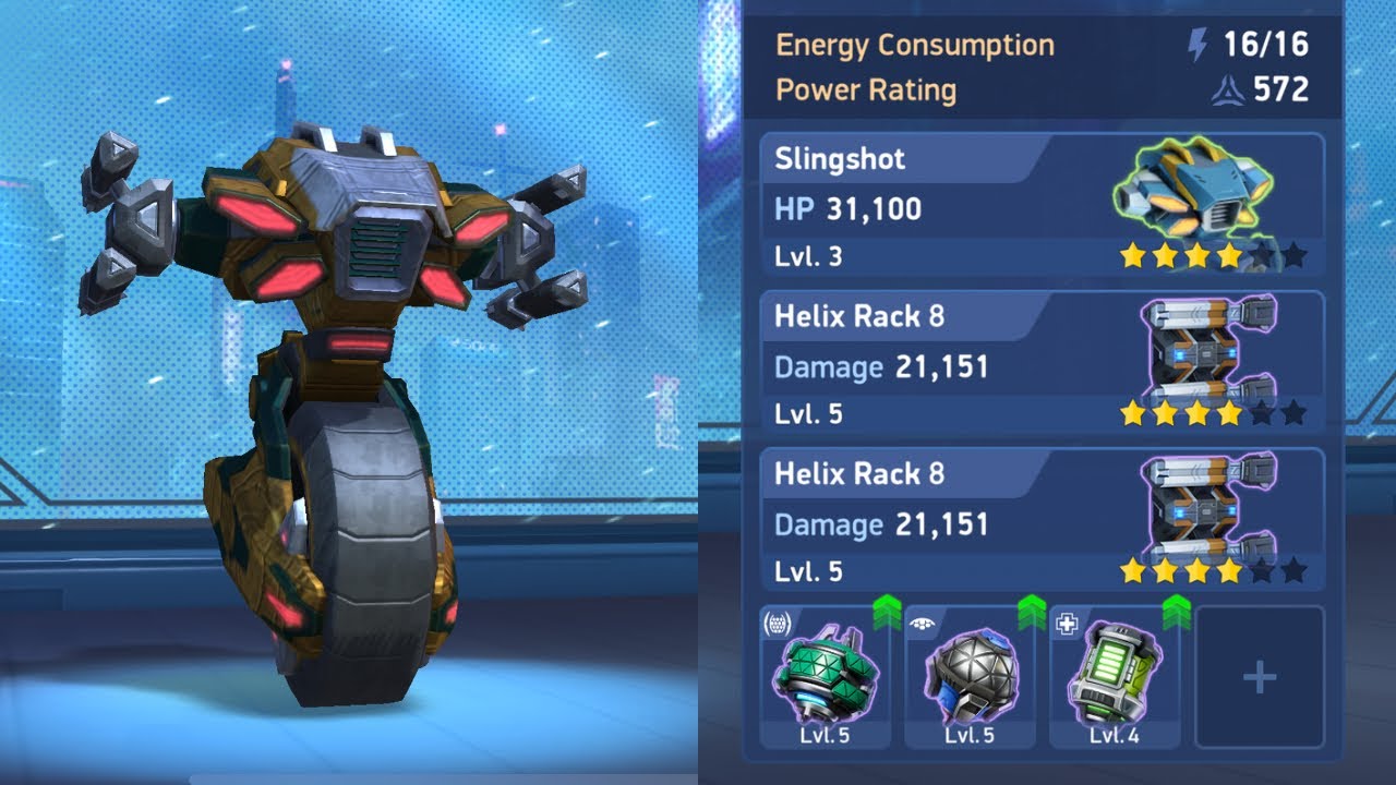 Crazy slingshot and guided helix rack | helix rack 8 gameplay | mech arena