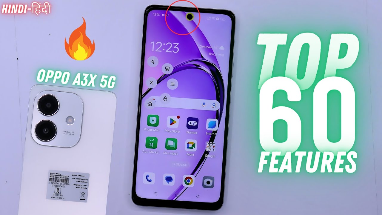 Oppo A3x 5G Tips And Tricks - Top 60++ Hidden Features | Hindi-हिंदी
