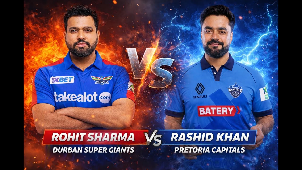 SA20  MATCH 10 | RASHID KHAN VS  ROHIT SHARMA | PRETORIA CAPITAL   VS   DURBAN SUPER GIANT