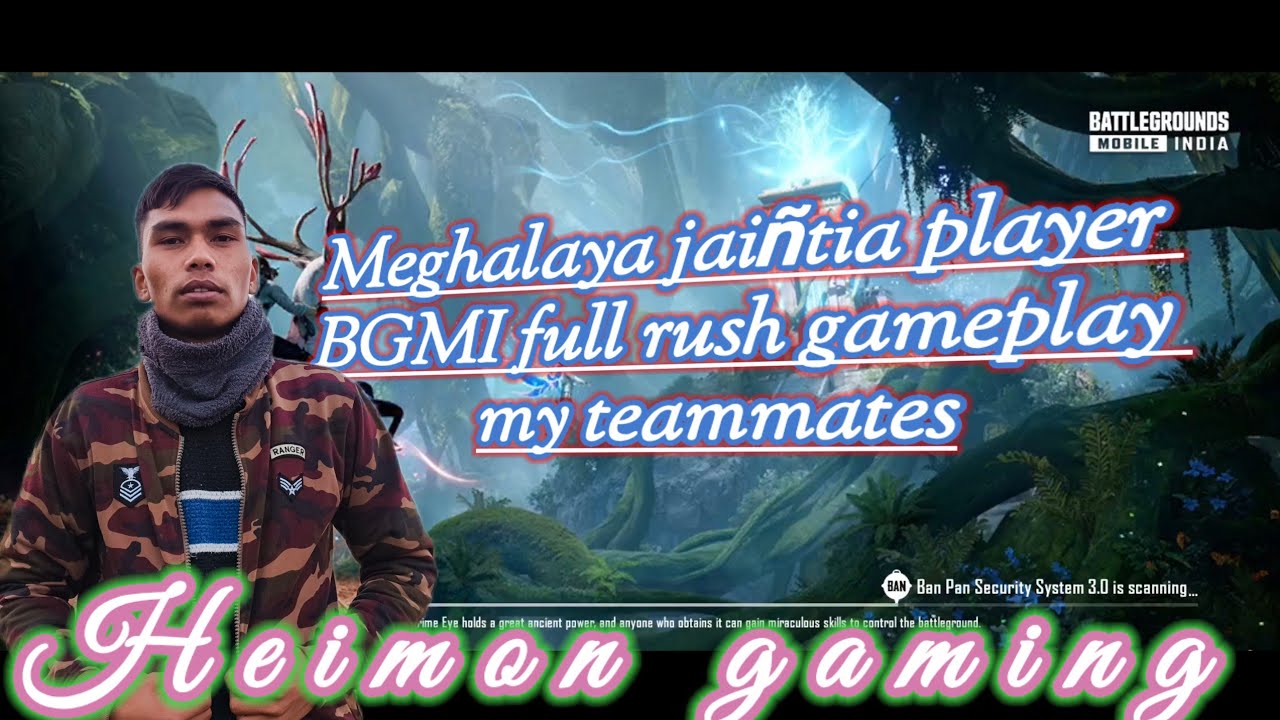 BGMI playing__Meghalaya jaiñtia squad__full rush my team🔥