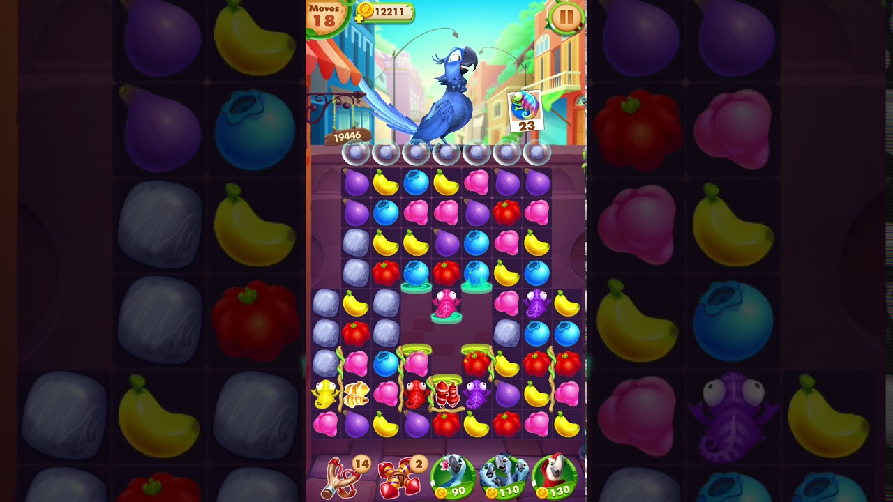 Rio: Match 3 Party Level 197 Stage 3