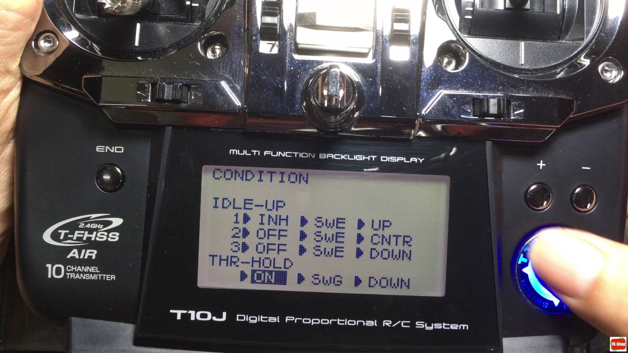 วิธีการตั้งค่าวิทยุ Futaba (T10J) กับ XK K120 หรือ K110, K124, V977 (futaba) ภาษาไทย