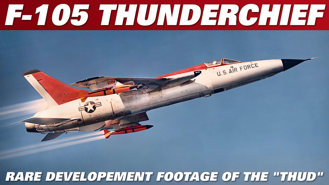 Declassified Rare Color Footage Of The F-105 