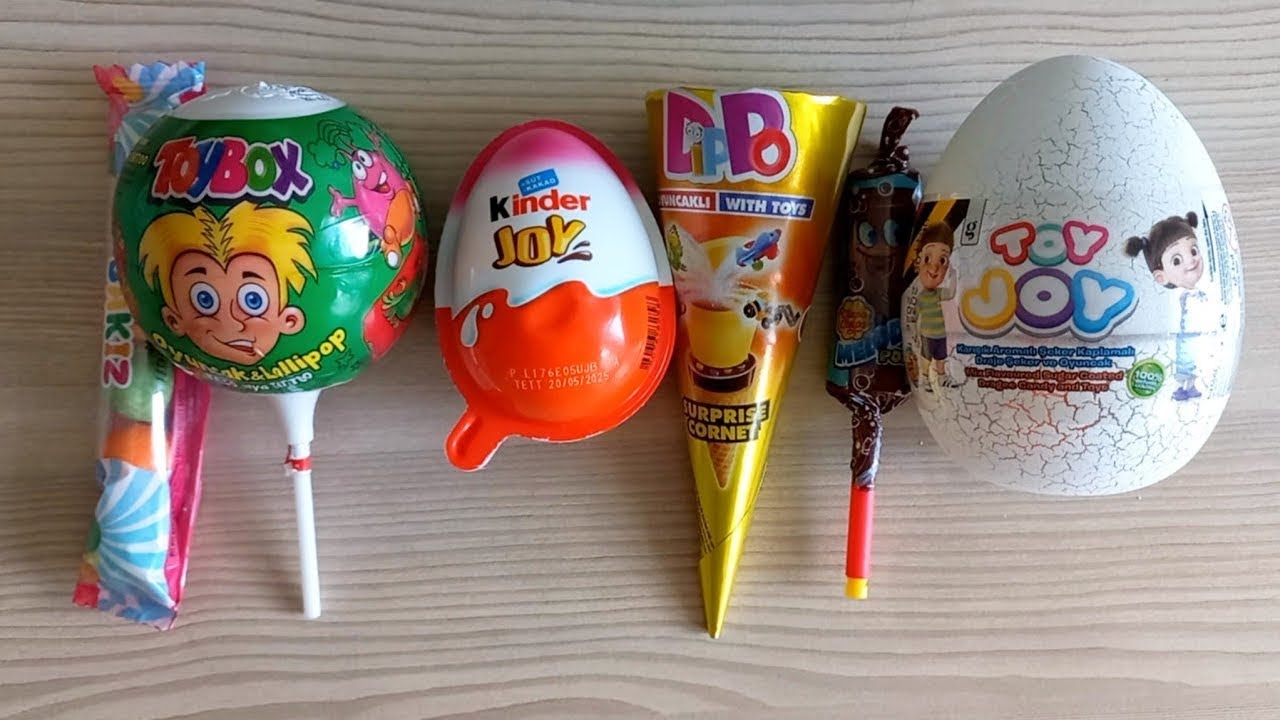Satisfying video Asmr Lollipops candy and chocolate gummy candy and Unboxing video 