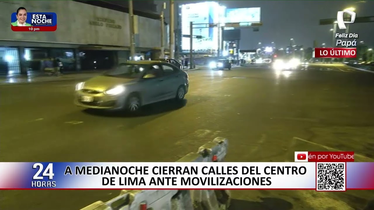 Cierran calles del Centro de Lima ante anuncio de movilizaciones