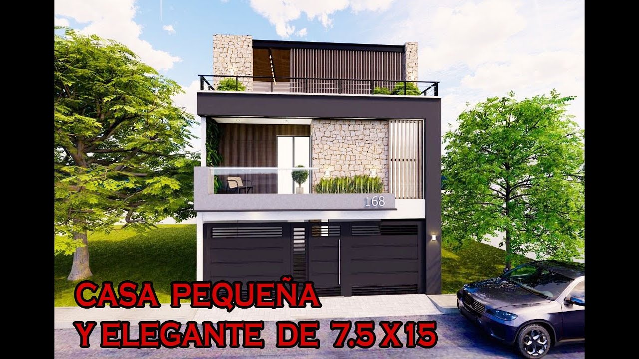 CASA DE 7.5 X15 CON DISTRIBUCIÓN IDEAL