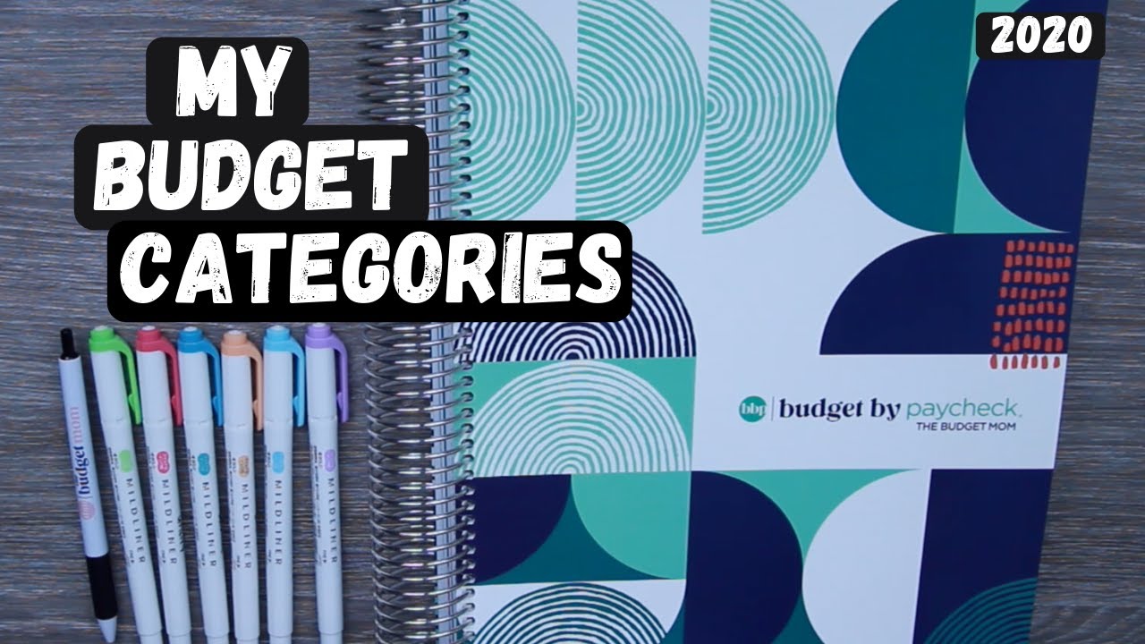 Budget Categories I Use