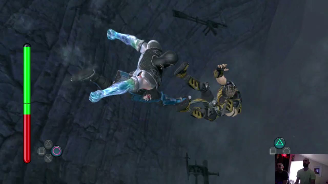 Sub Zero fights Scorpion- Mortal Kombat VS DC Universe