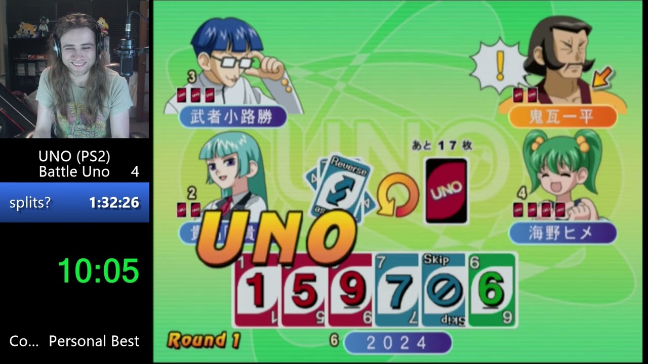 Battle UNO (PS2) Speedrun in 1:27:59