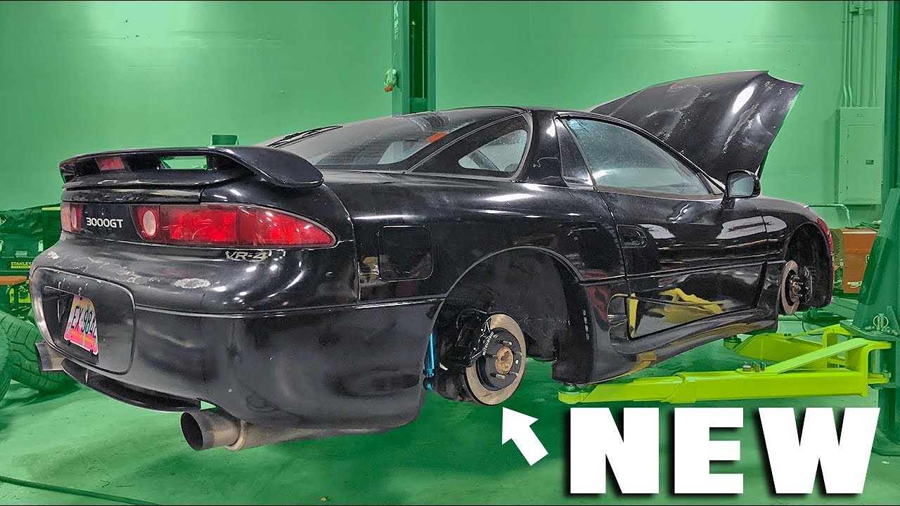 REBUILDING OUR CHEAP 3000GT VR-4 - COILOVERS AND BRAKES INSTALLED!