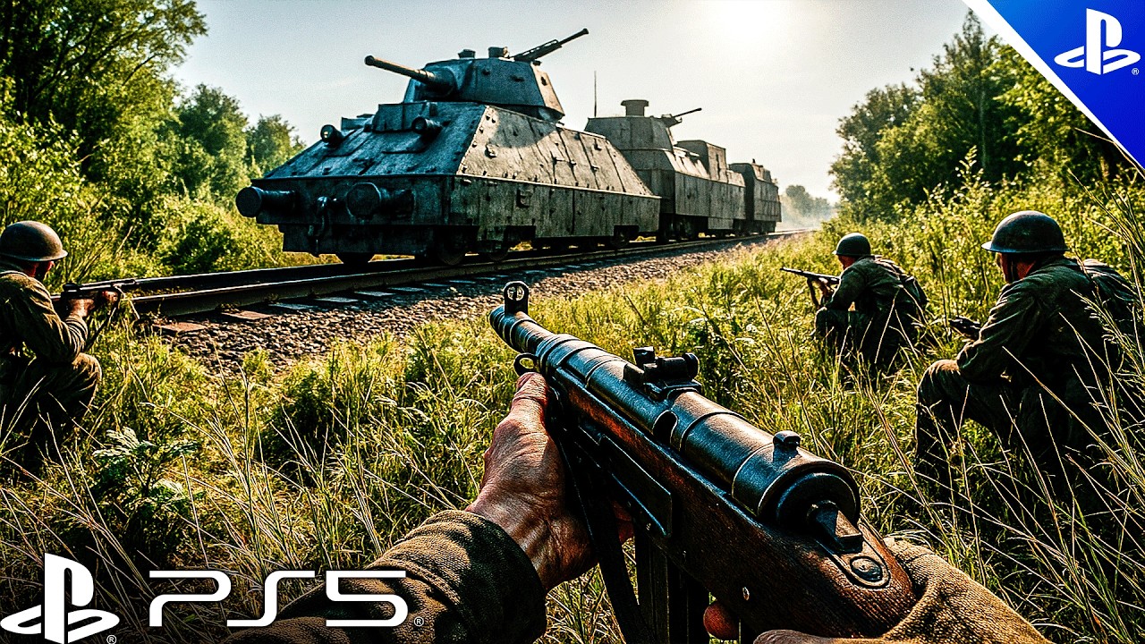 Let's ATTACK the WORLD'S DEADLIEST German Armored Train - Call of Duty Ultra Realistic Gameplay 4K