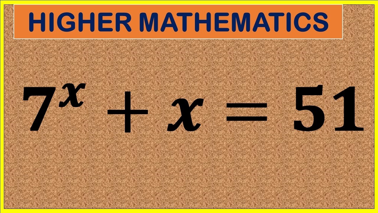 Can You Solve This Higher Level Mathematics ? | Try Your Best