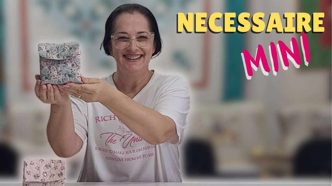 MINI NECESSAIRE ou NECESSAIRE PORTA ABSORVENTE E MAQUIAGEM