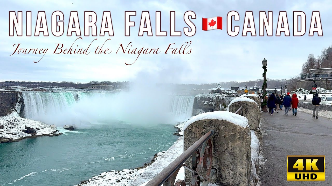 Journey Behind the Niagara Falls, Canada 🇨🇦 | Horseshoe Falls of Canada | 4K UHD |