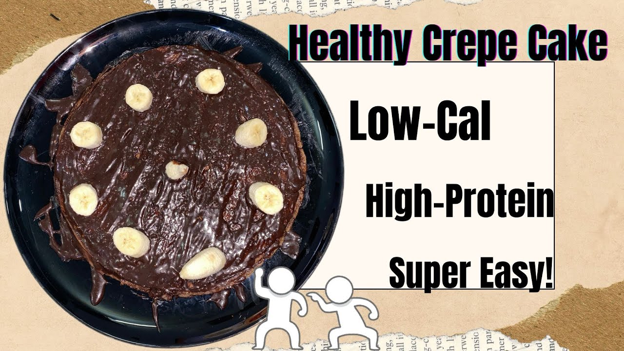 This Healthy Crepe Cake Is INSANELY Easy! (Low-Cal & High-Protein)🥞🤌🏻❤️