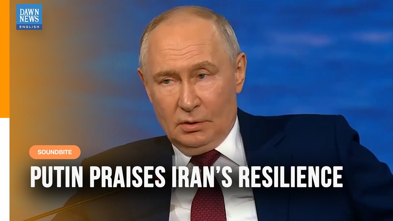 WATCH: Putin Praises Iran&rsquo;s Resilience, Says 'Society is Getting Increasingly Consolidated&rsquo; | Dawn