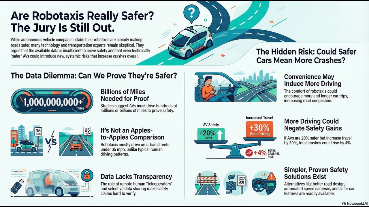 Are Robotaxis  Safer Than Humans?