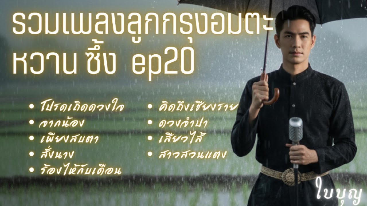รวมเพลงลูกกรุงหวานซึ้ง EP.20 | ดนตรีร่วมสมัย ขลุ่ย-ซอ ผ่อนคลาย ฟังยาวๆ | ใบบุญ Cover