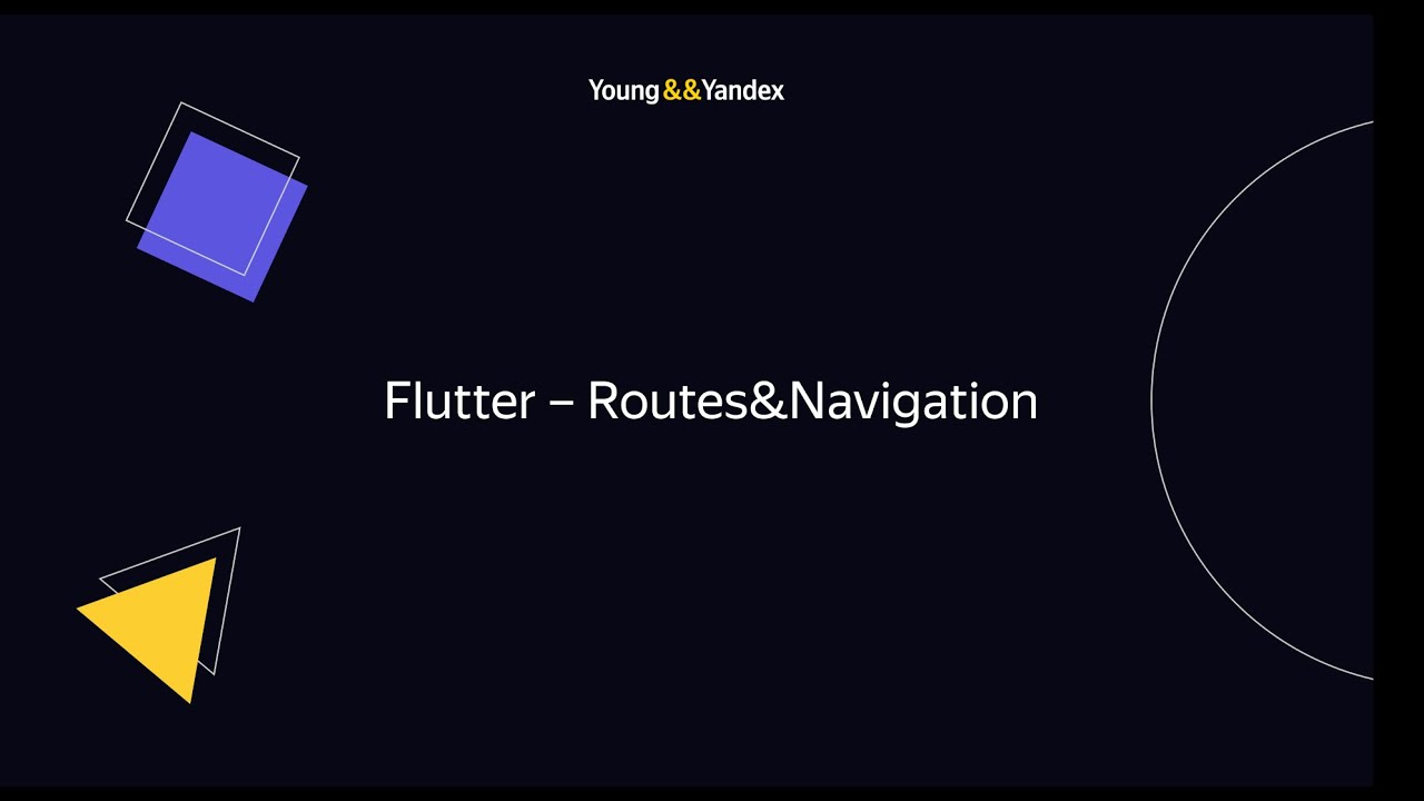 Flutter &ndash; Routes&Navigation