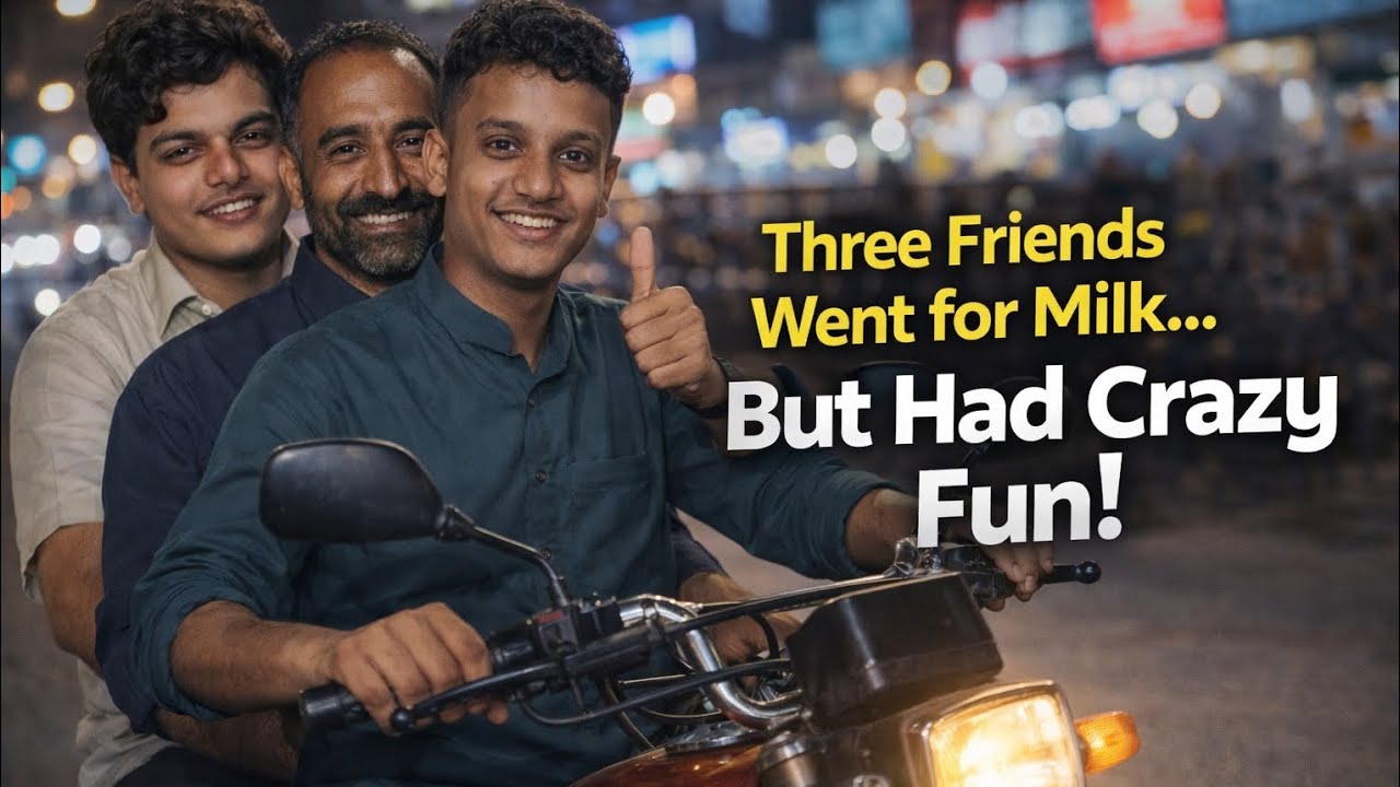 3 Dost Gaye Doodh Lene… Aur Wahan Se Comedy Shuru 😂 #longvideo #viral #videos 