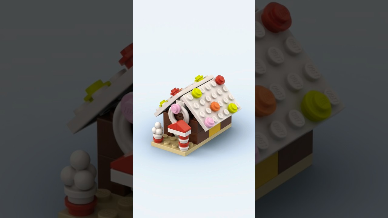 LEGO Gingerbread House - Monthly Mini Model - Christmas - Set 40105 - Build Animation Time Lapse