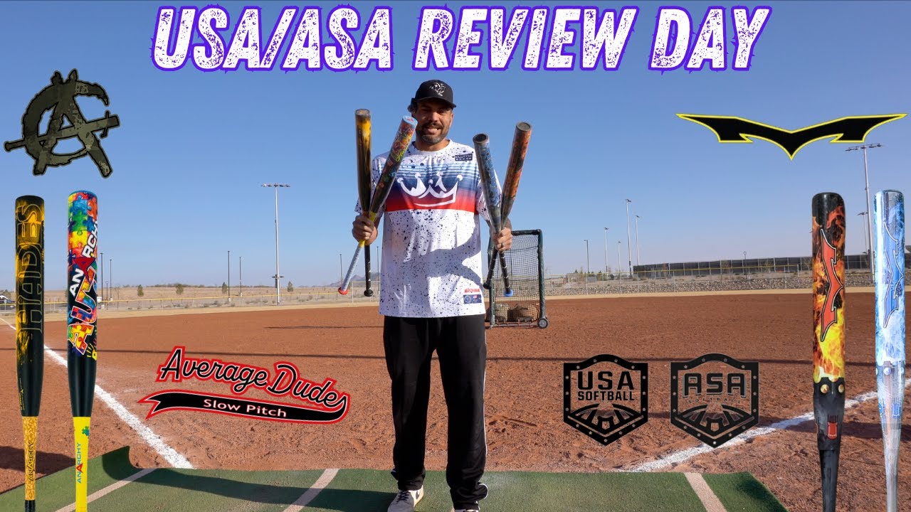 USA/ASA Review Day | Monsta 1PC/2PC MX Torch & Anarchy Hades/Autism | Slowpitch Bat Review