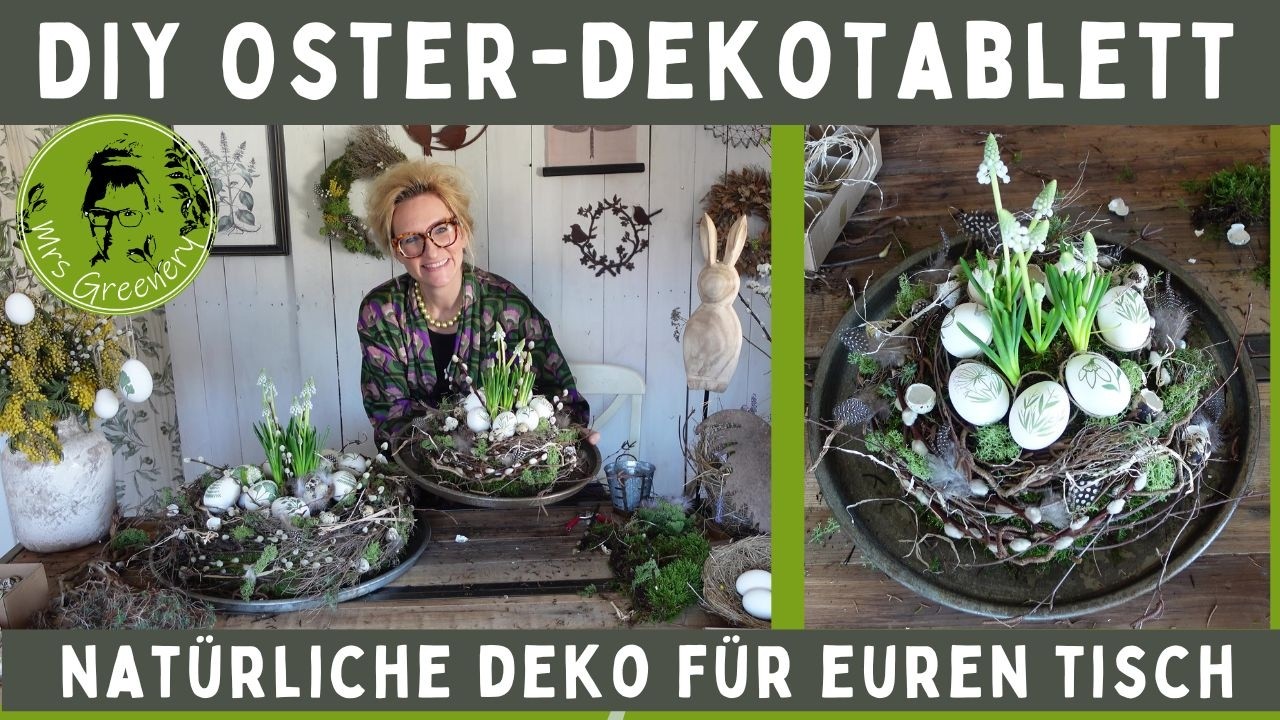Natürliche Osterdeko für euren Tisch