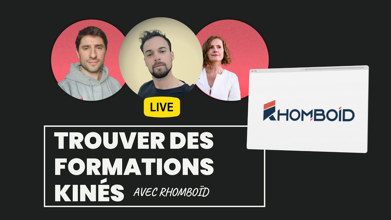 Rhomboid : la plateforme pour trouver des formations kiné (Julien Louis) | Actu Kiné de la semaine