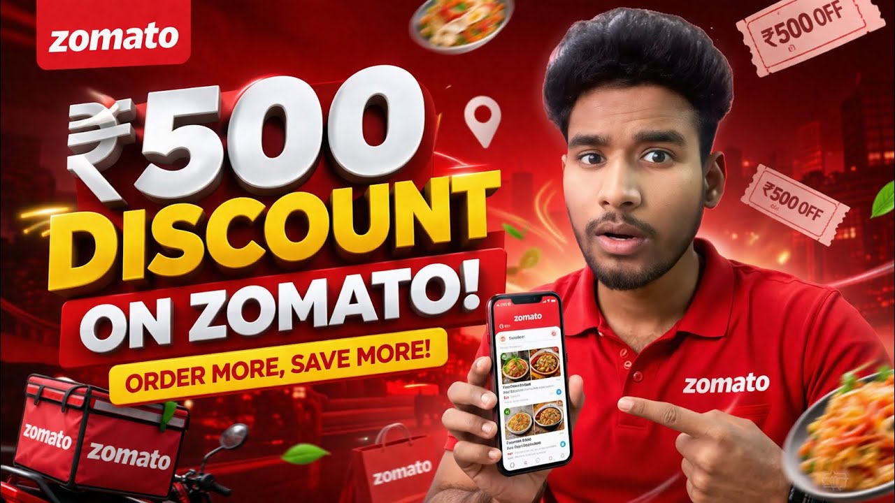 🍔 ZOMATO Coupon Code Today 🔥 Flat 80% OFF + Free Delivery Deals 2026 | Latest Verified Offers 🚀  