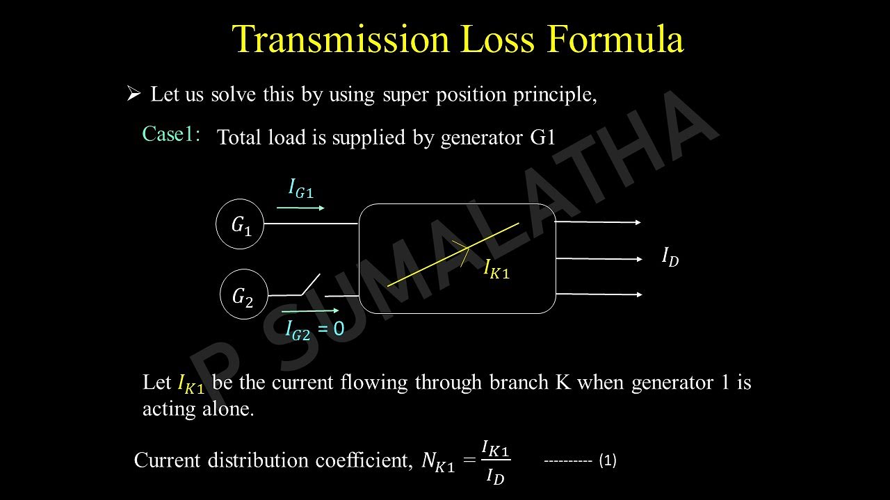 Transmission loss (B- Coefficients) Derivation