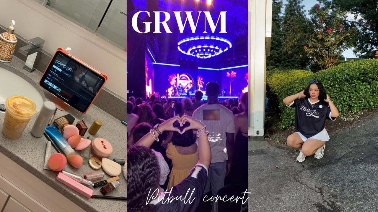 grwm for a Pitbull concert 🎀
