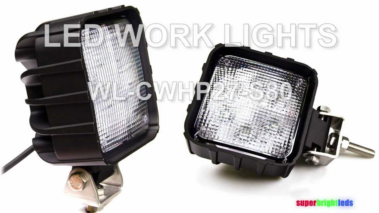 LED Work Lights on Forklift