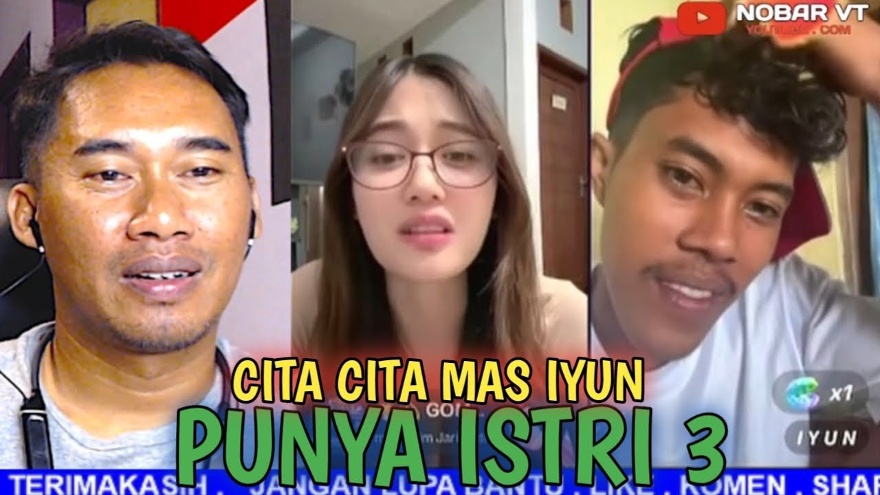 Cita cita mas iyun, pingin punya istri 3
