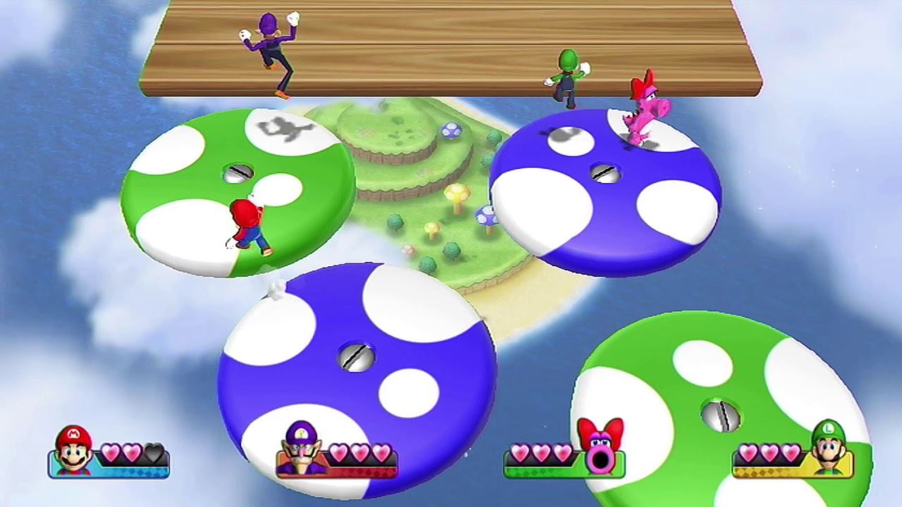 Mario Party 9 - Free-for-All Minigame - Skyjinks