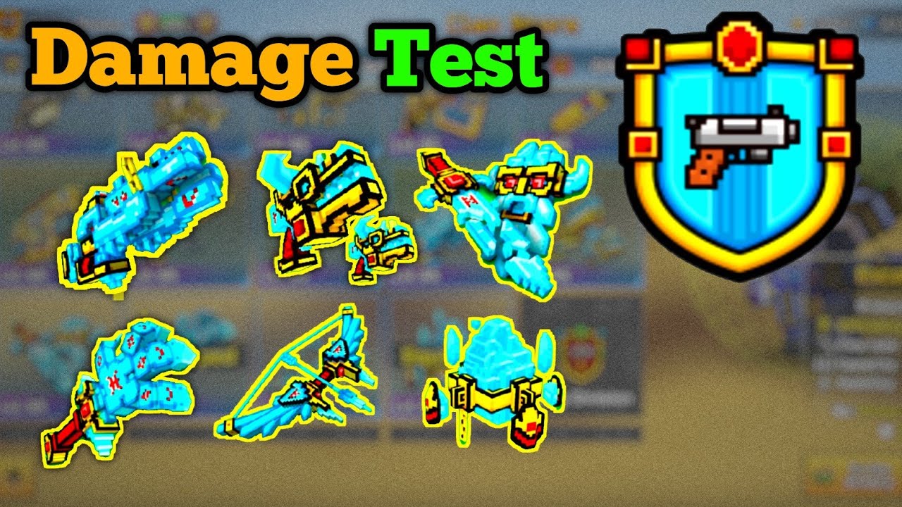 Crystal Division Weapons Review (UPDATED) - Pixel Gun 3D