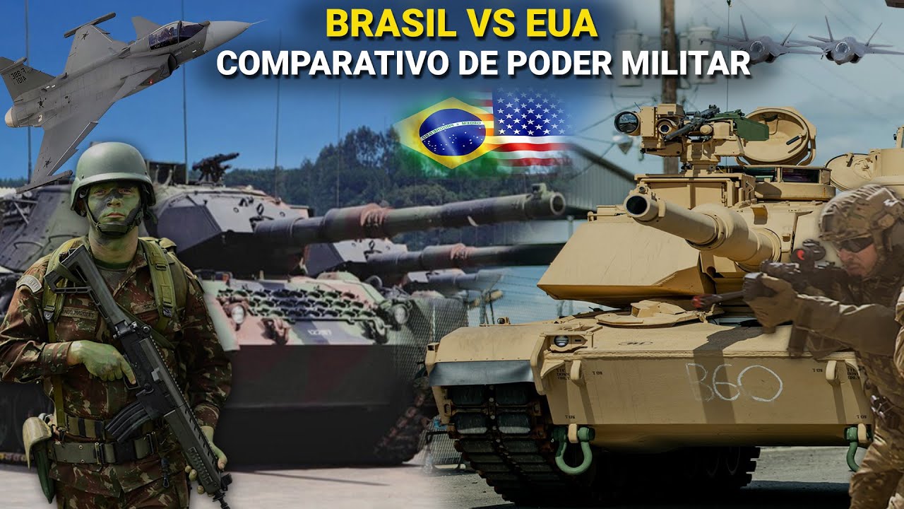 Brasil vs EUA - Comparativo de poder militar