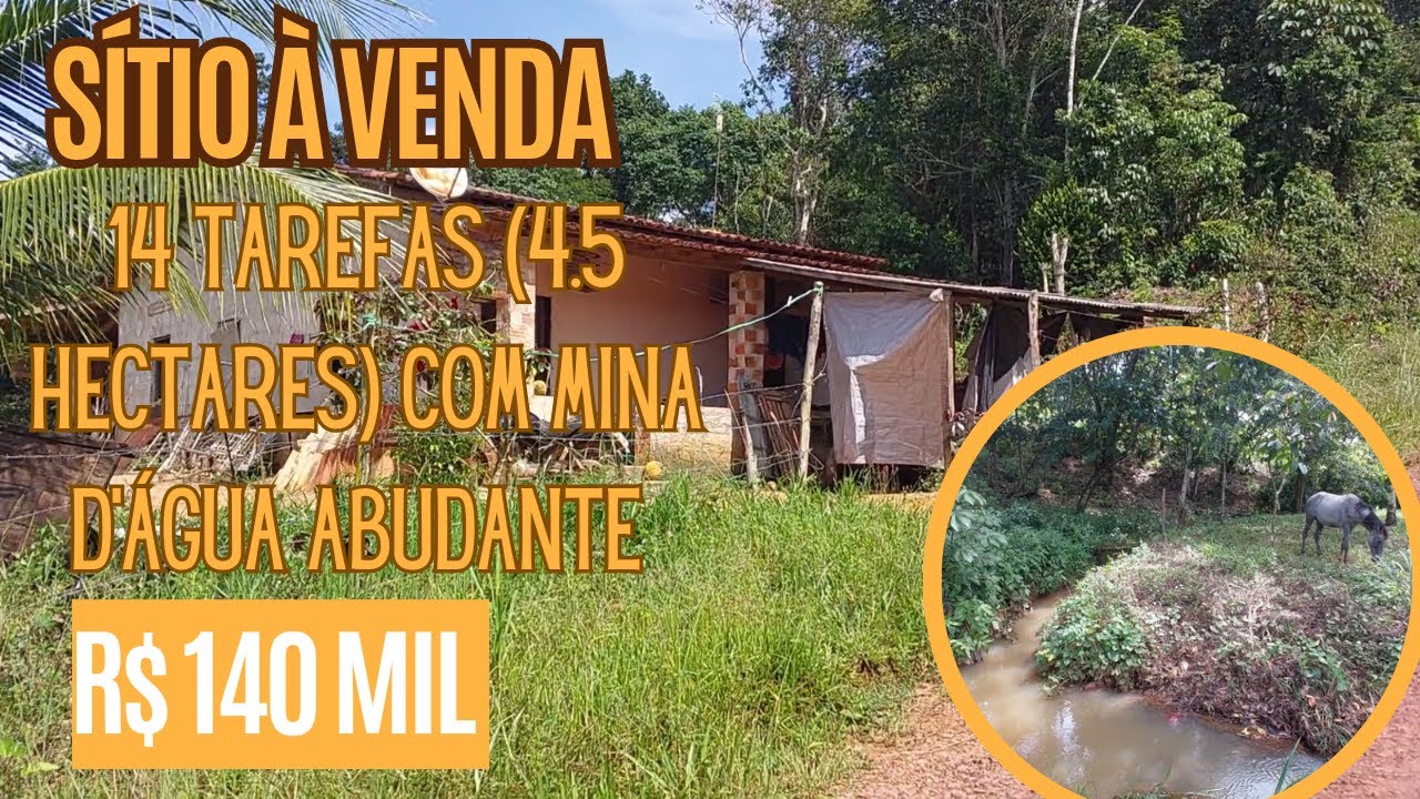 ELE DECIDIU VENDER SEU SÍTIO RICO EM ÁGUA BARATO! 14 TAREFAS POR R$ 140 MIL. ESTÂNCIA SERGIPE