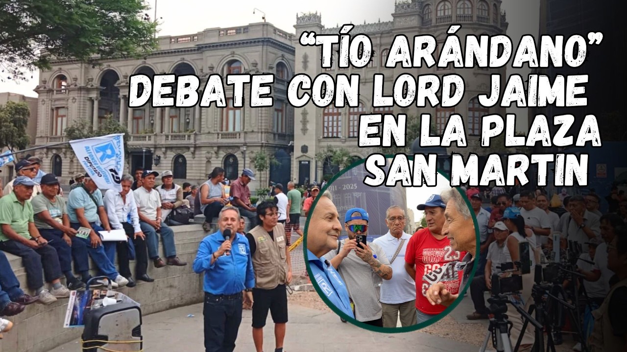 🚨Alfonso Velásquez, debate en bastión ROJO! con Lord Jaime y Kuntur en la Plaza San Martín