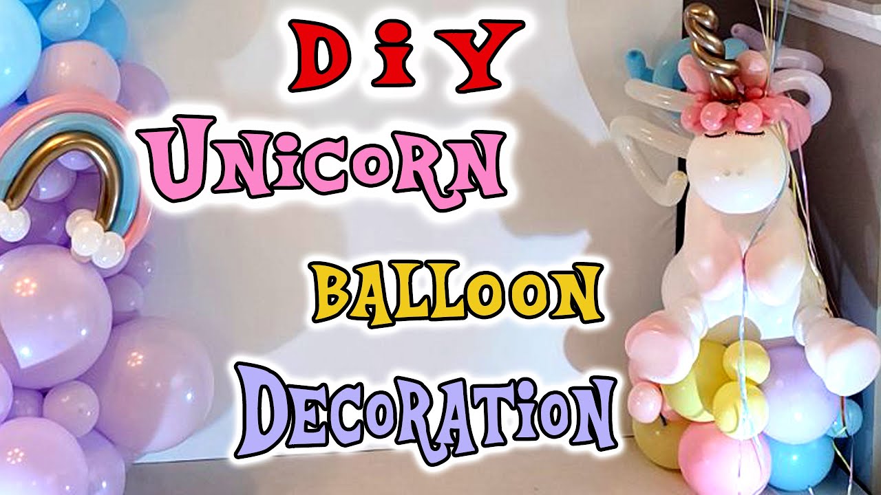 Unicorn Balloon Sculpture Tutorial | How To Make Unicorn Balloons | Єдиноріг з повітряних кульок