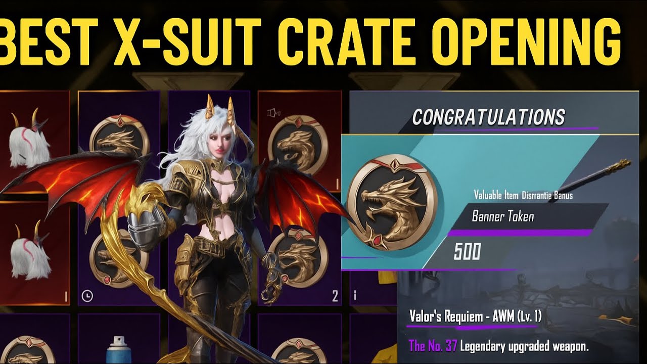 NEW X-SUIT BEST CRATE OPENING 😍 LUCK AARHA HAI GUYZZ #bgmi #xsuit #crateopening #bgmicrateopening 