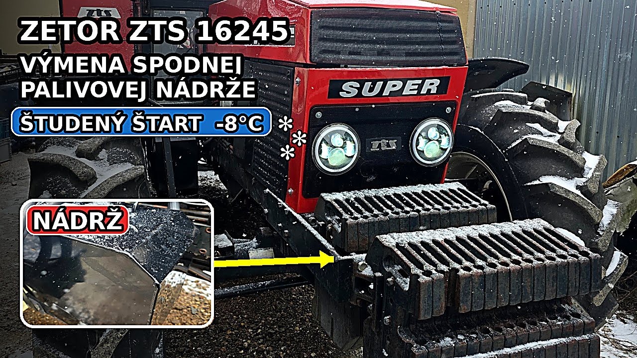 54. ZTS 16245: Nová spodná palivová nádrž a štart v -8°C – dal to na prvýkrát? 😅❄️
