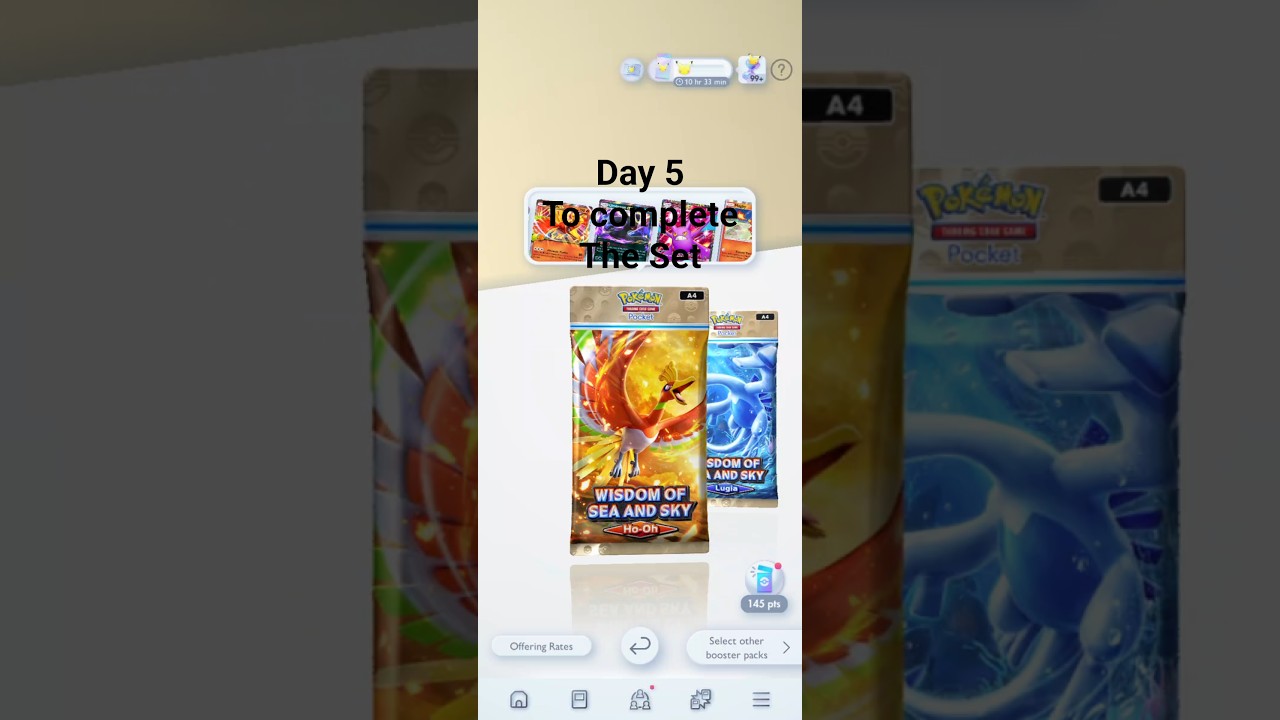 Daily Packs Opening - Wisdom Of Sea and Sky Packs - Day 5 - Pokemon TCG Pocket #pokemontcgpocket