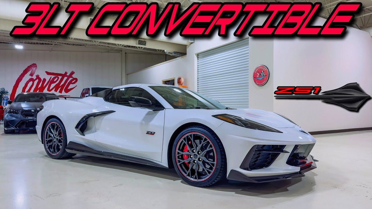 Белый жемчужный Z51 C8 Stingray 2023 года на выставке Corvette World!