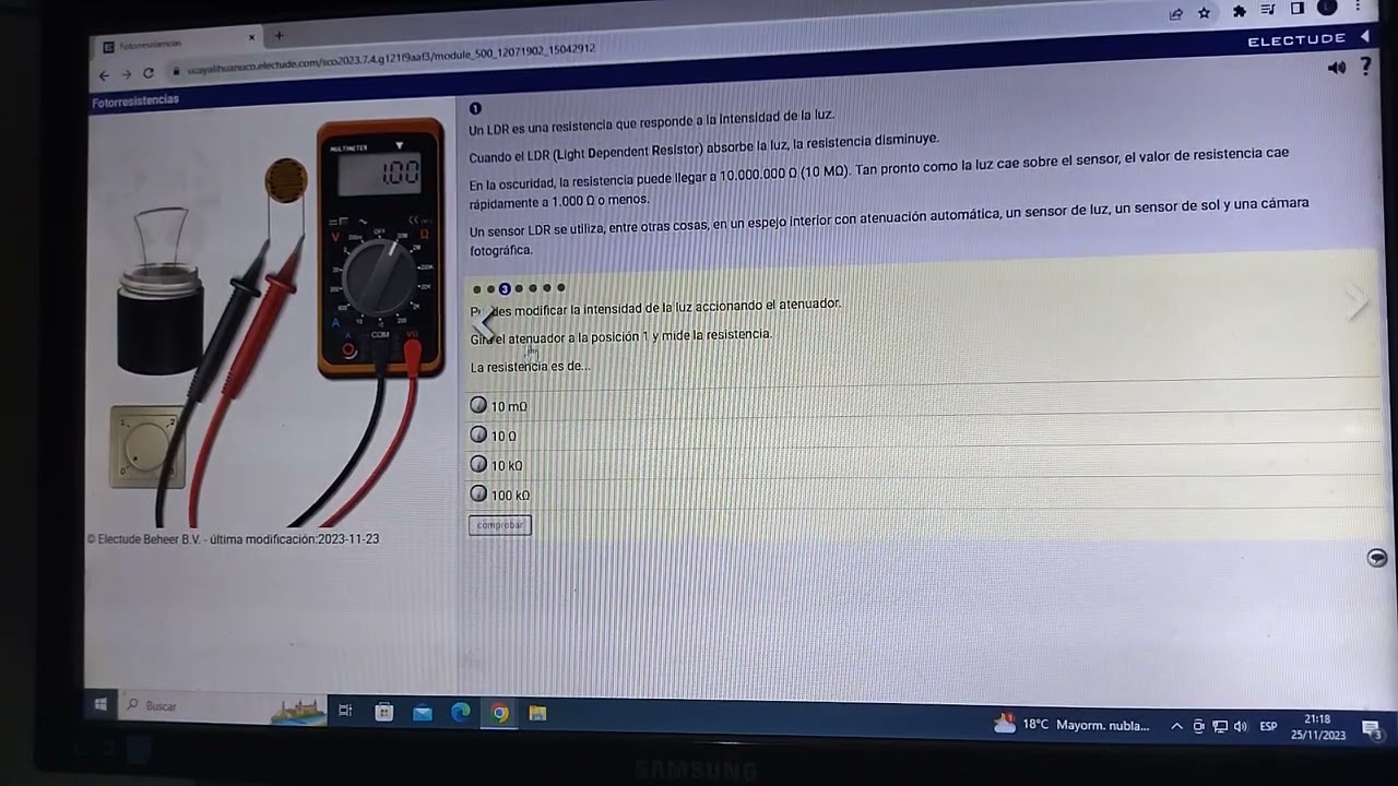 Fotorresistencias - ELECTUDE - 2023