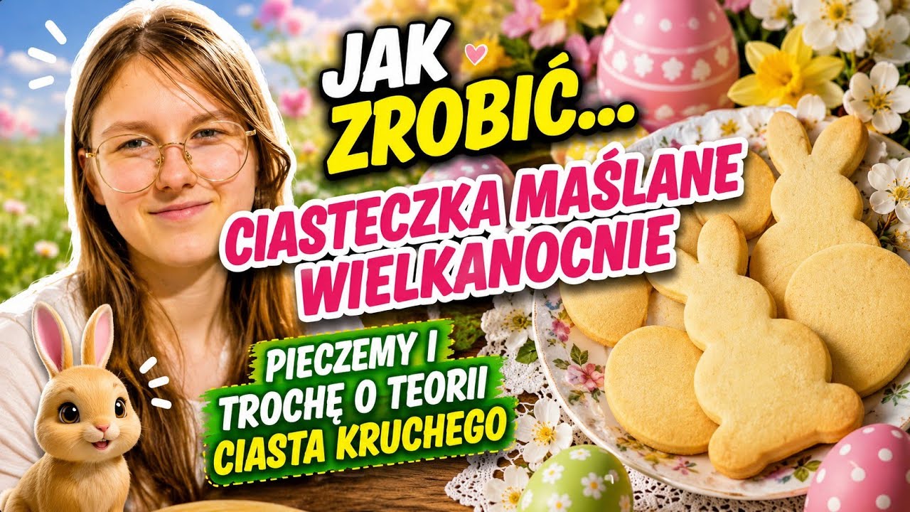 Jak zrobić chrupiące ciasteczka maślanie wielkanocne! 