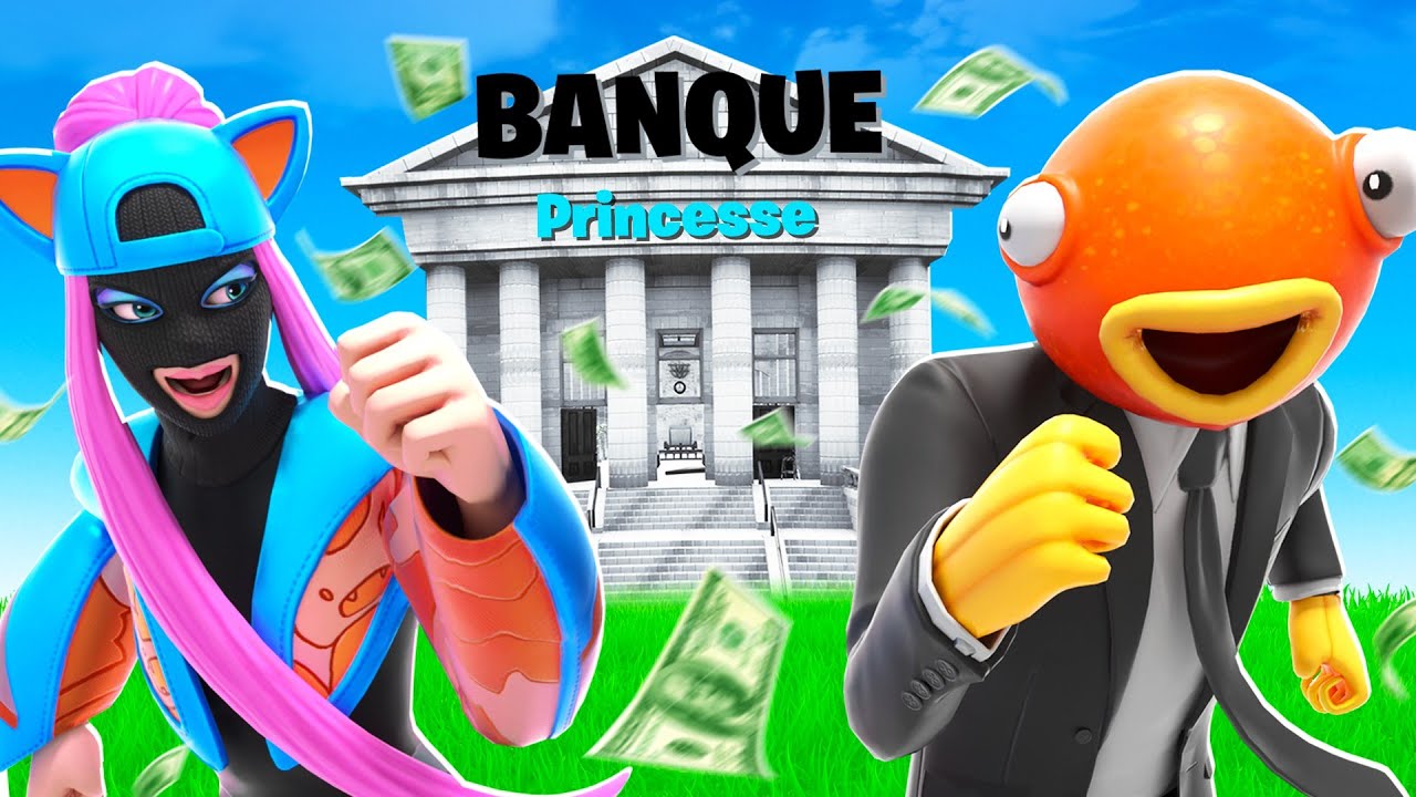 On VOLE la BANQUE de PRINCESSE POISCAILLE avec NOTY ! Pour RÉCUPERER mes V-BUCKS ! Fortnite