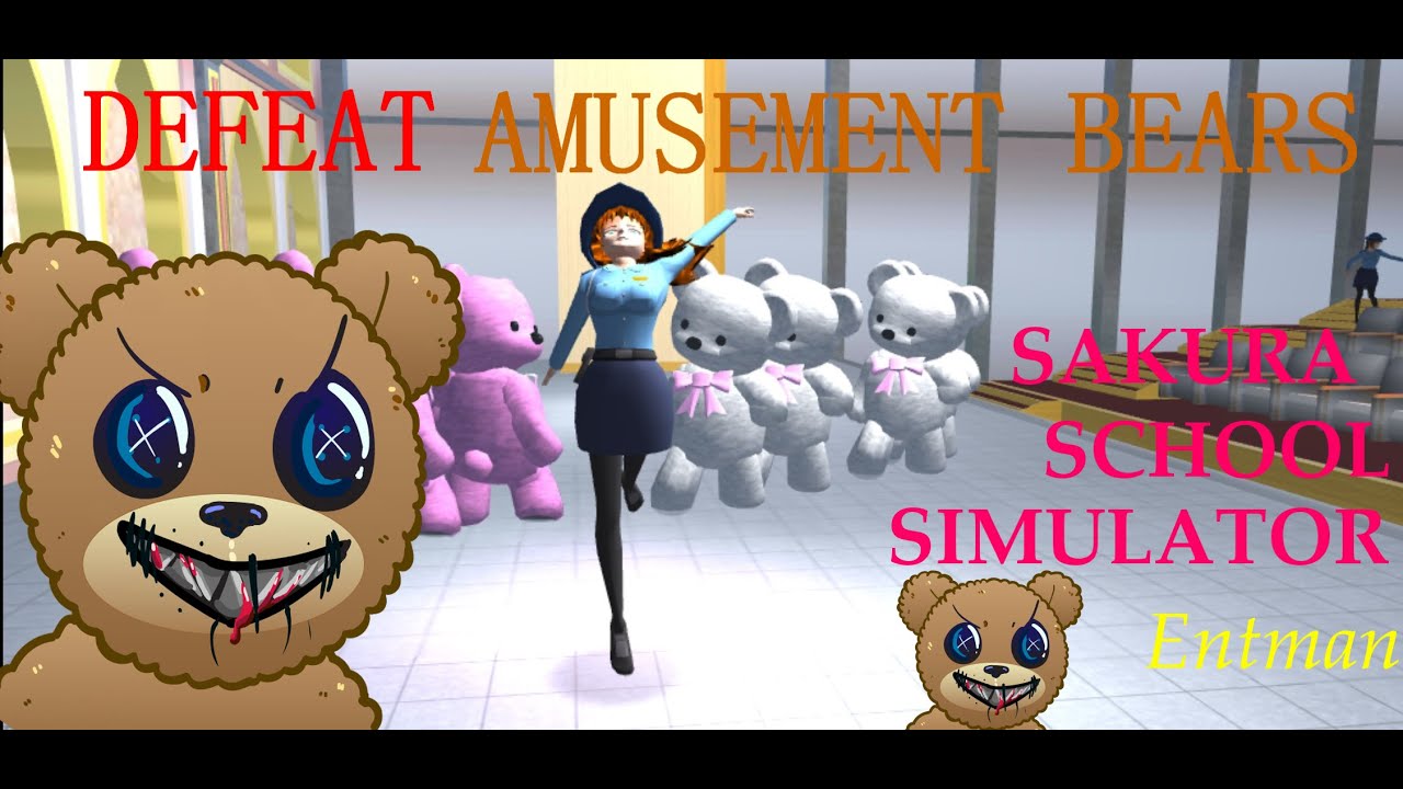 MISSION : DEFEAT BEARS AT THE AMUSEMENT PARK🐻🐻🐻 [SAKURA SCHOOL SIMULATOR]