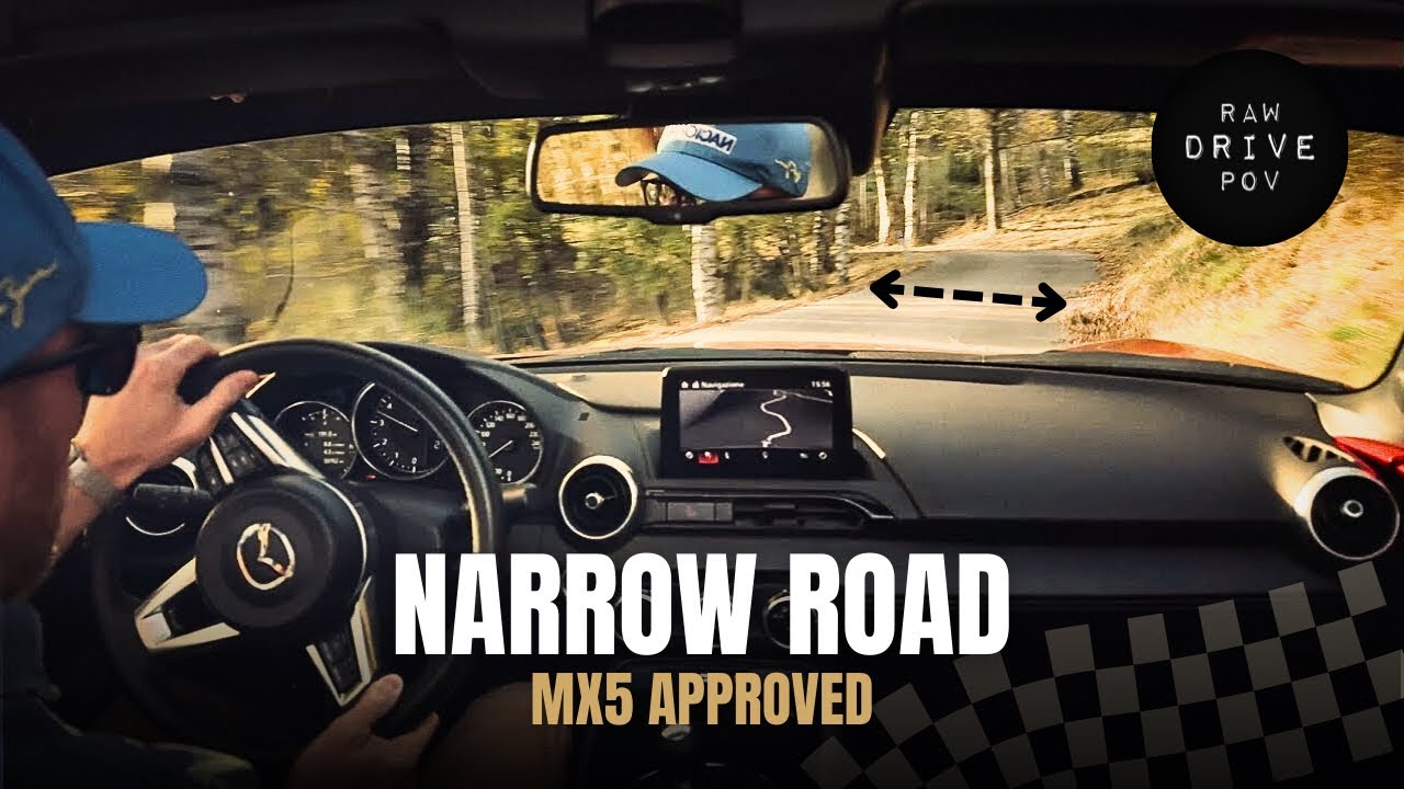 Mazda MX-5 ND POV Driving One of the Narrowest Roads in Italy | Miata ND2 Pure Sound Autumn Leaves